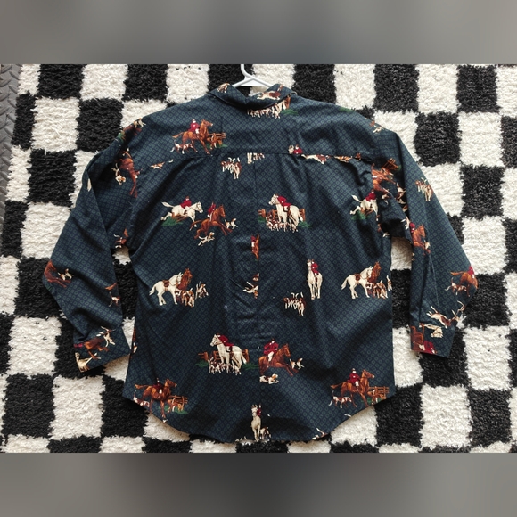 BUSHWACKER U.S.A EQUESTRIAN GREEN SHIRT L - Picture 4 of 4